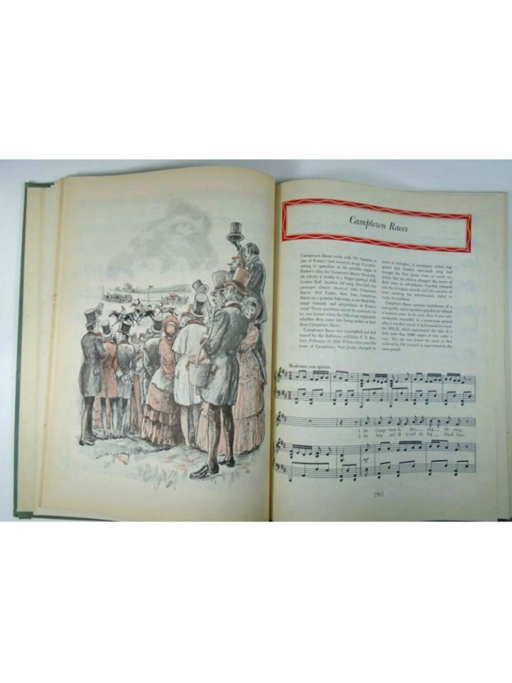 A Treasury Of Stephen Foster First Edition 1946 Hardcover Book Random House Illu - Picture 2 of 5
